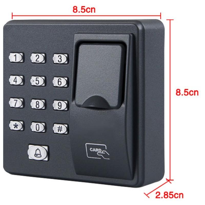 Цифровой электрический RFID-считыватель, сканер отпечатков пальцев, система биометрического распознавания, система контроля доступа по отпечаткам пальцев X6 + 10 шт. брелоков