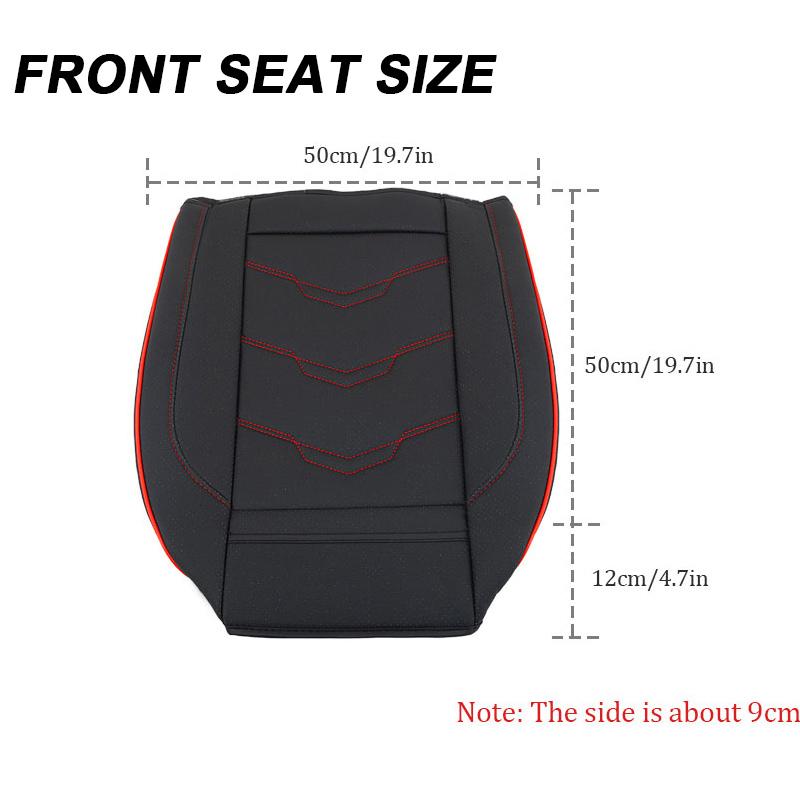 SEAMETAL Роскошный чехол на сиденье автомобиля из ПУ кожи, дышащая подушка на переднее сиденье, автоаксессуары