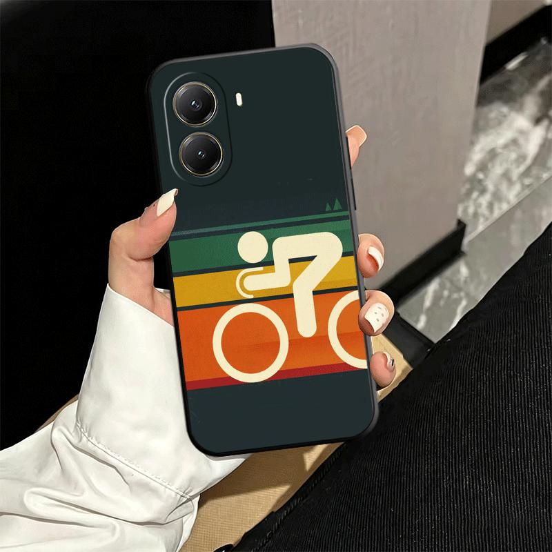 Мягкий спортивный чехол для телефона с изображением велосипеда для Xiaomi Poco X5 X6 X7 X8 Pro Max X3 F7 F8 Ultra M8 M7 M6 M5 Redmi 15 15C 14C 13C 12C X4 F