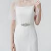 Ribbon Wedding Belt Silver Bridal Sashes Fashion Bridal Belt  Wedding