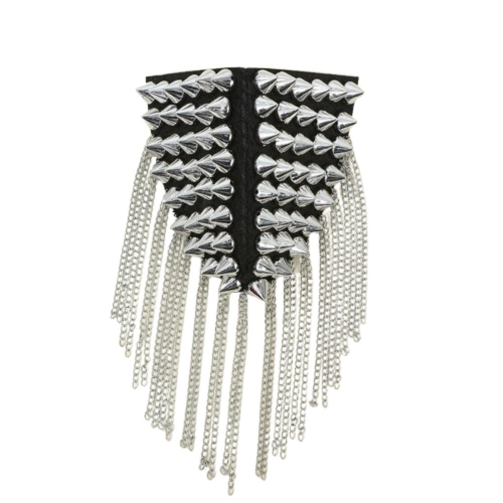 Breastpin Club Tassel Chain Epaulette Cool Jacket Vintage Brooch Stage Performance