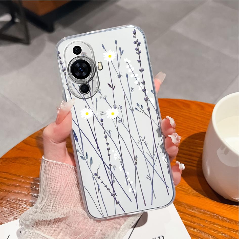 Чехол для Huawei Y9s P10 P20 P30 P40 Lite P50 Pro P Smart 2019, чехол для телефона Daisy Tulip, противоударный прозрачный мягкий матовый силиконовый чехол для Huawei, бампер