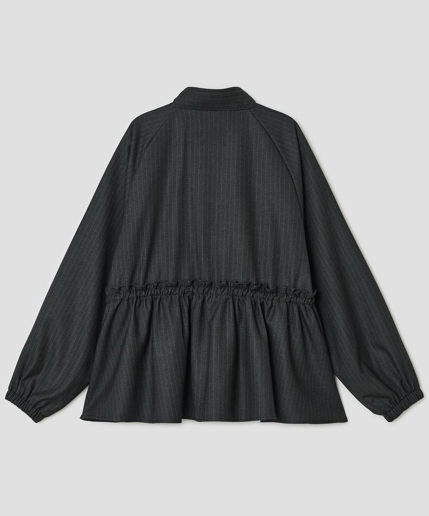 TYPESERVICE Shirred Pocket Jacket [Charcoal]