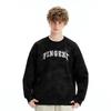 fingercroxxit Men's Heavyweight Embroidered Pullover Sweatshirt