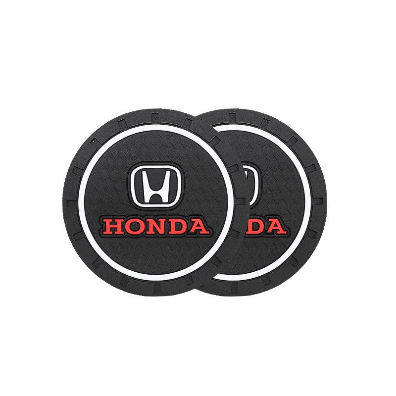 AQU3 Honda Car Cup Holder Mat Exclusive Car Interior Water Cup Mat For Honda Civic FIT Accord Prelude CRV 5th City CRZ CRX Jazz HRV
