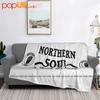 Northern Soul Стиль жизни Ультрамягкое одеяло Стеганое одеяло Зимнее покрывало для дивана Покрывала для кровати