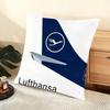 L-Lufthansas German Airlines Чехол на подушку Мягкий коротковорсовый чехол для подушки Гладкая уютная текстура Эстетичный чехол для подушки Декор для дома