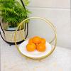 Iron Ceramic Cake Pan Cake Stand Fruit Basket Dessert Plate Fruit Plate Display Stand Sushi Plate Snack Tray Refreshment Tray