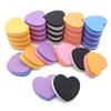 10Pcs Love Washable Nail File Sponge Block Sanding Multicolour Double Sided Polishing Tools Nail Care