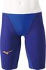 Mizuno GX SONIC IV MR Half Competition Swimsuit for Races and FINA Swimming Size Blue Men's Spats, Competitions, (International Federation) Approved,