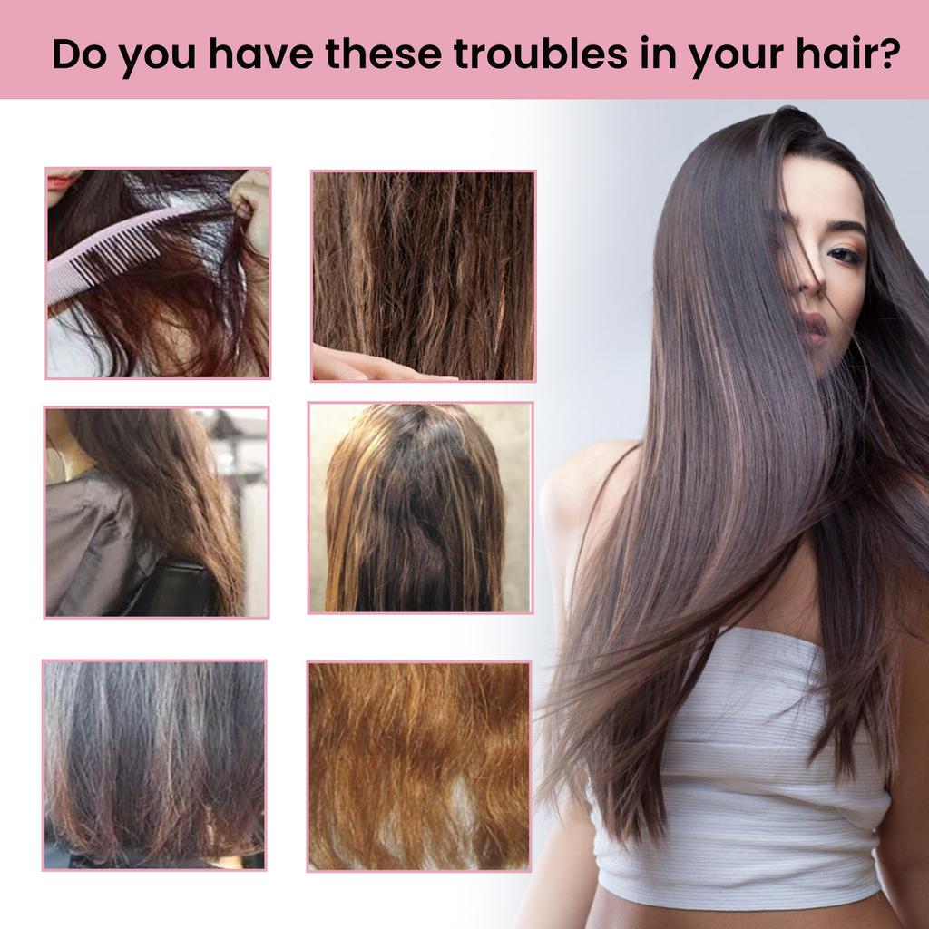 EELHOE Straight Hair Cream Hair Straightening Protein Treatment 1 Step Protein Smoothing Professional Results Straight 150ml