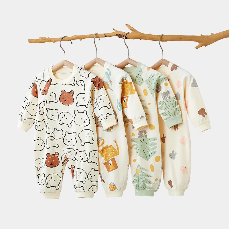 Jaydyequ Детский Длинный Комбинезон для Мальчиков и Легкий Комбинезон Baby Tree 80см Одежда, Рукав, Весна/Осень, Девочки, Комбинезон, Преппи, Подарок, Всесезонный Материал, По всему