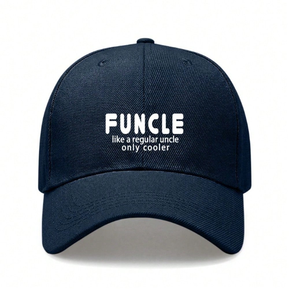 [Funcle Baseball Cap] Funny Letter Print Polyester Adjustable Casual Outdoor Sports Dad Hat For Men Women Gift