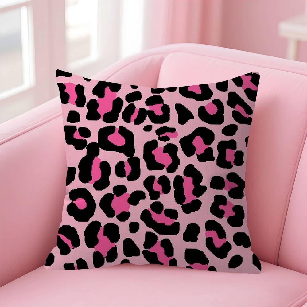 Fashion Leopard  Personalized Pillow Dust Cover Bedroom Kids Party Decoration Pillowcase Birthday Children Gift