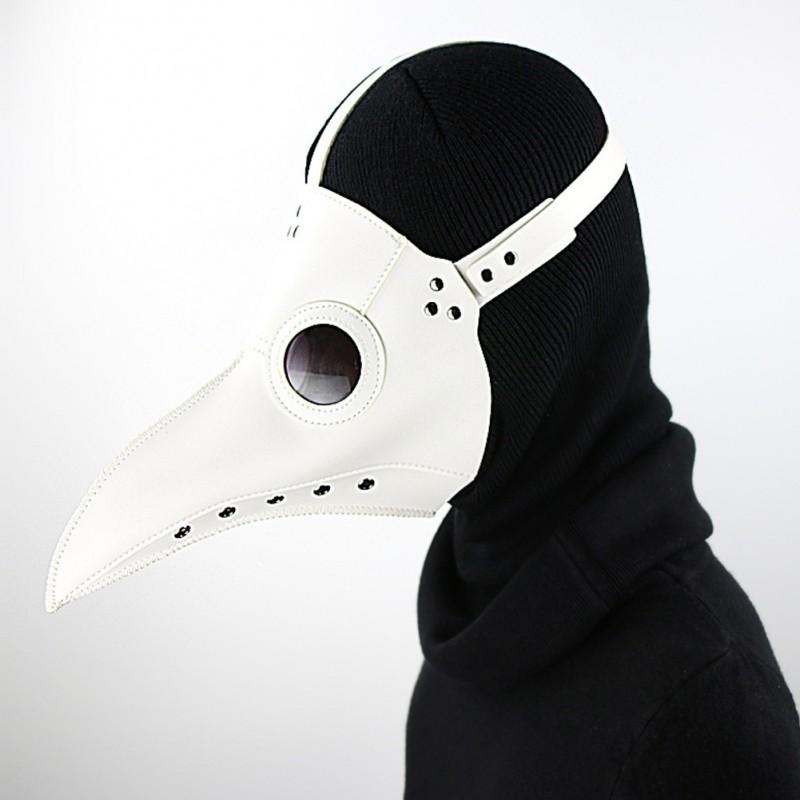 Steampunk Plague Doctor Mask With Beak Hat Costume Accessory Halloween Cosplay Party