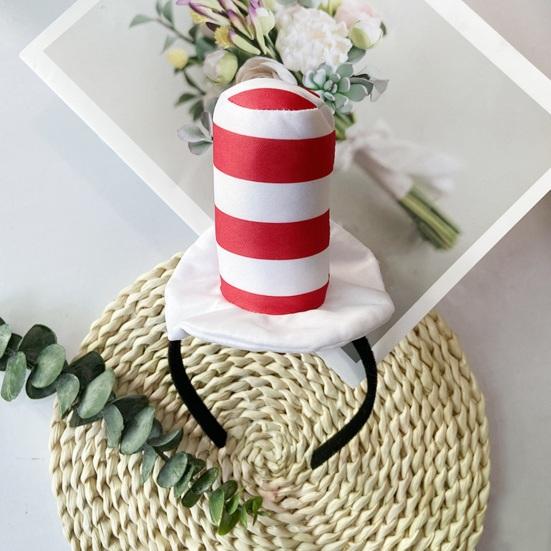 1/2 шт. Доктор. Suess Hat Cat Headband Red White Striped Hat Dr. Костюмы Suess Book Персонаж Школьная вечеринка на Хэллоуин Косплей Аксессуары