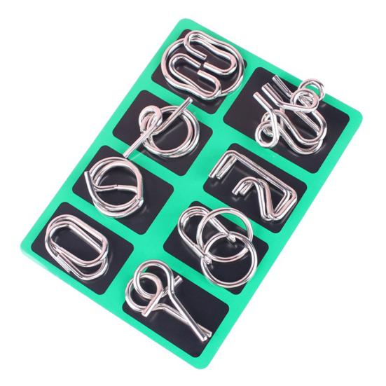 Металлическая головоломка-кольцо из 24/32/40/41 деталей, развивающая логическое мышление, тест на IQ, 3D-головоломка с соединяющимися проволоками, обучающая игра для детей и взрослых.