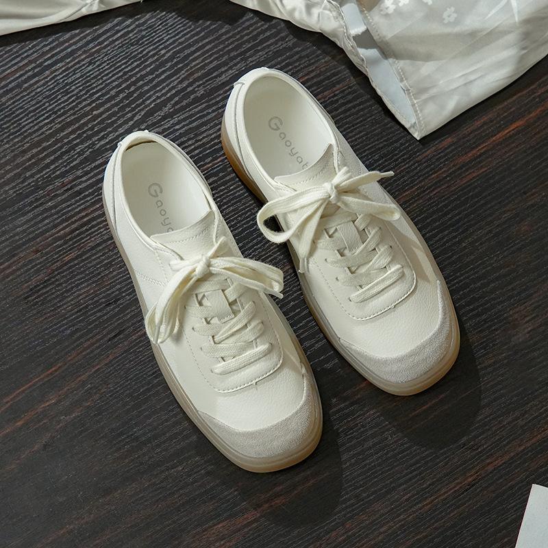 Невидимая стелька, увеличивающая рост, маленький размер 4, ретро-кроссовки со шнуровкой и строчкой, повседневные женские кроссовки