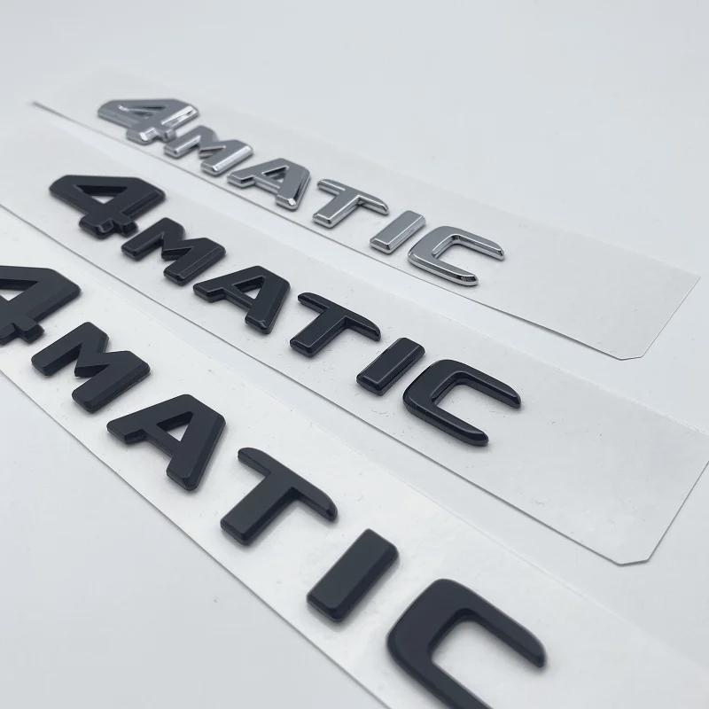 For A B C E G S ML SL CL GLA CLA Class 4MATIC 4 MATIC Trunk Chrome Matte Black Letters Emblem Badge Sticker