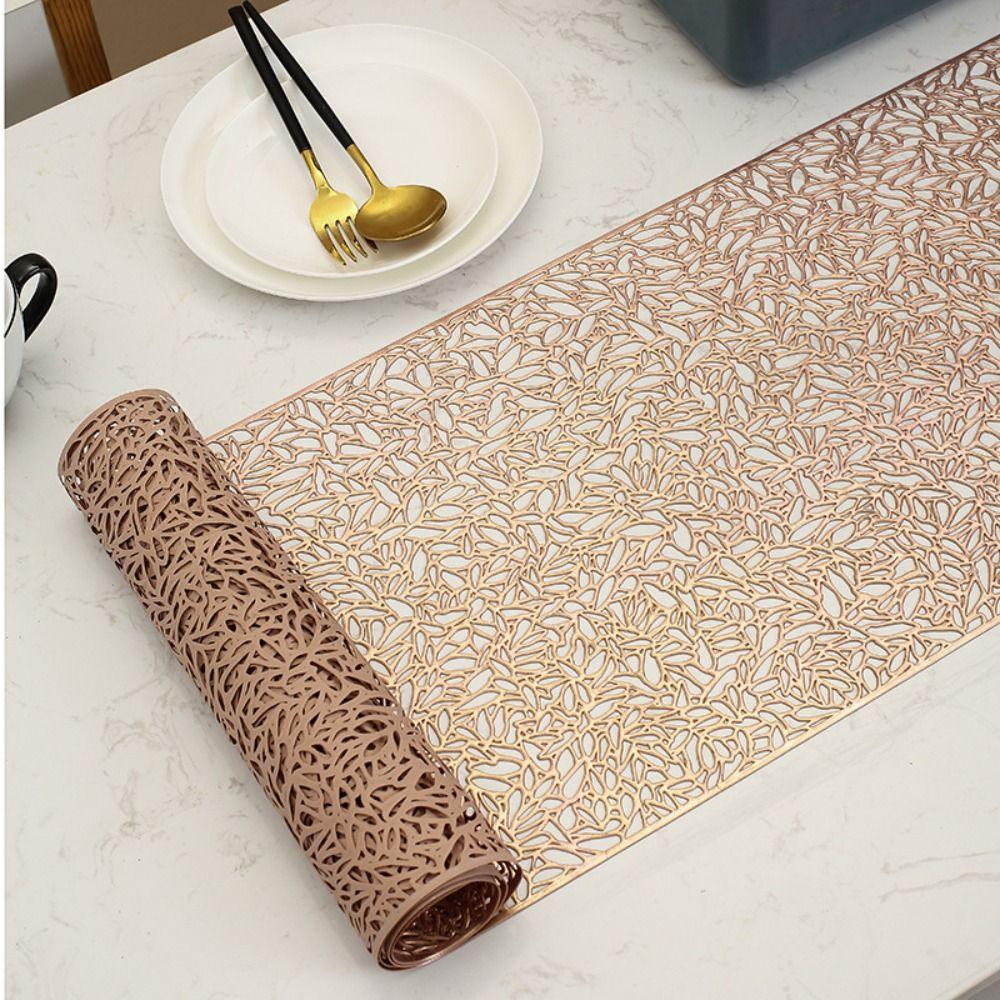 Anti-stain Hollow Table Runner Rectangular Tablecloth Luxury Table Cover Wedding