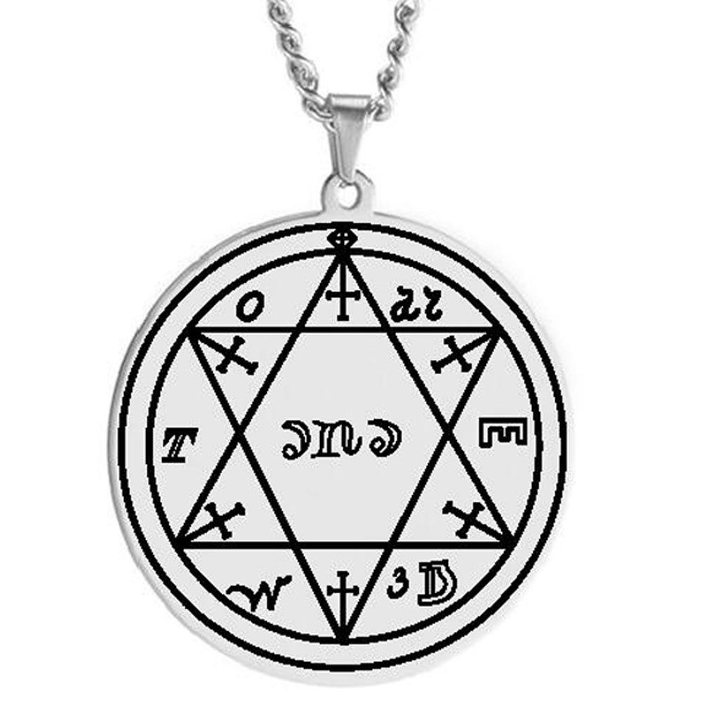 Accessories Health Amulet Luck Solomon Pentagram Seal Witchcraft Pendant Necklace