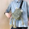 Сумка для девочек Tide Cartoon Cute Frog Crossbody Bags Casual Messenger Bag Chest Unisex Shoulder Women Bolsa