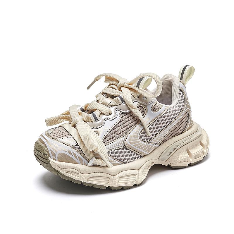 Детская модная брендовая обувь весна и осень новые спортивные туфли для девочек обувь для папы для мальчиков летняя дышащая сетчатая обувь