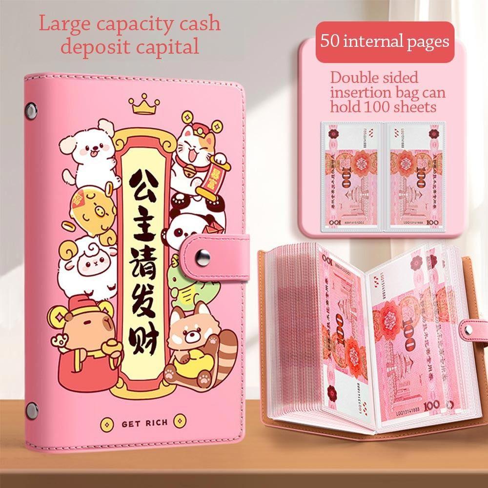 PU Mini Binder Экономия Вызов Разбогатеть За одну ночь Экономия Вызовы Любители книг Бюджетные переплеты