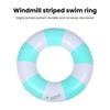 Детское кольцо для плавания, сильная плавучесть, красочный полосатый узор, утолщенные поплавки с защитой от опрокидывания, ПВХ, бассейн, вода, надувной плавающий круг, водная забавная игрушка
