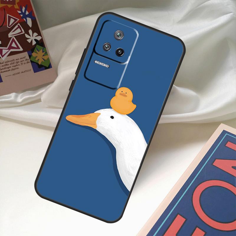 Мультяшный смешной гусь Чехол для Xiaomi 14 13 Ultra 12 Lite 11T 12T 13T Pro POCO M6 X3 X5 X6 Pro F3 F5 M5s Обложка