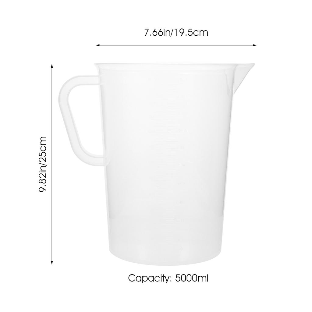 5000 Ml Measuring Cup Convenient Home Graduated Cups Coffee Safe Tools Jug Kitchen Plastic Practical