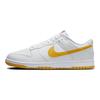 Nike Кроссовки Dunk Low Белые/Университетское золото Обувь для скейтбординга DV0831-110