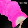 1.5M Creative Dance Silk Veils Fan Performance Props Synthetic Fiber Bamboo Folding Fans Colorful