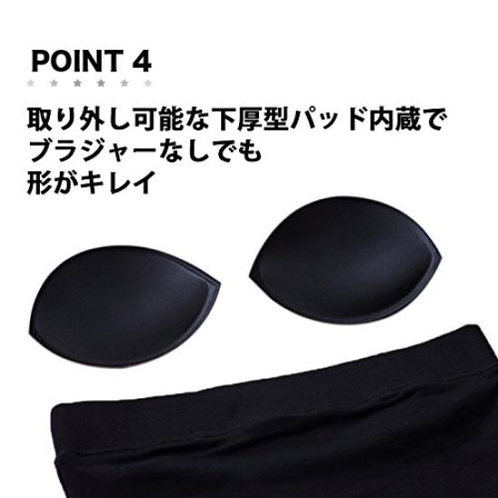 Хлопковый топ-труба без бретелей с регулируемыми и съемными прозрачными бретелями [Бриллиантовые сердечки] Приятный к коже 100% (Маленький, Белый)