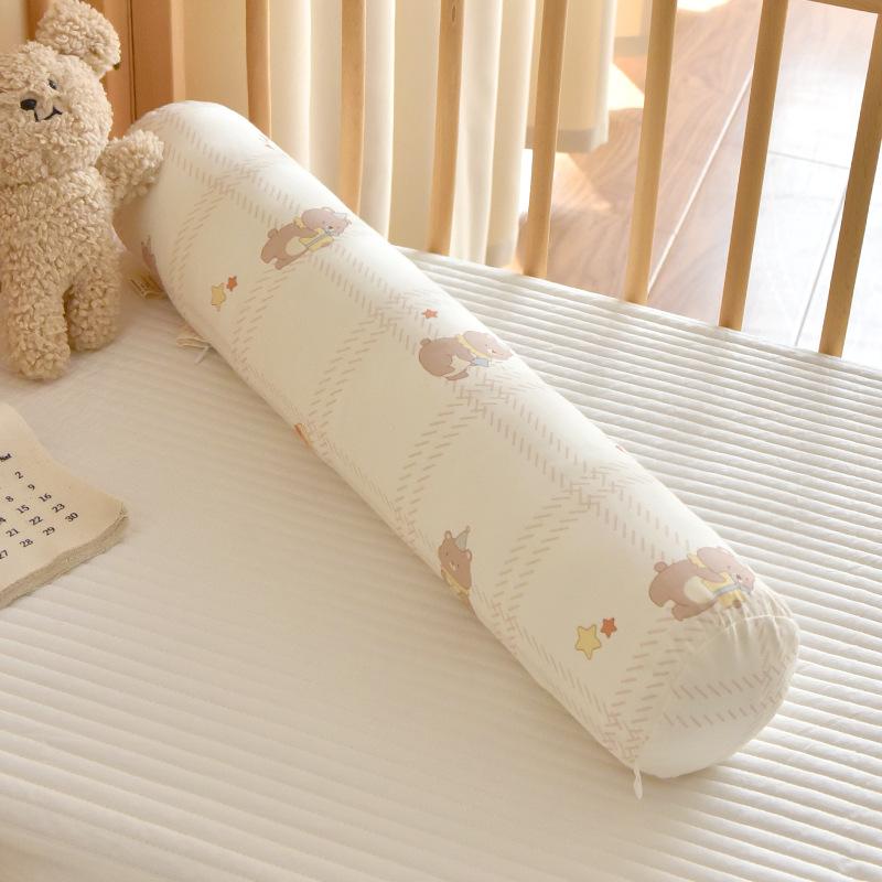 60 см Милые Мультяшные Бортики для Новорожденных Мягкий Хлопок Подушка для Комфорта Младенца Защита от Ударов Мягкий Столбик Подушка для Защиты Малыша