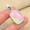 Розовый австралийский тройной опал, драгоценный камень, твердое серебро 925 пробы, женское ювелирное изделие ручной работы, подарочная подвеска