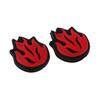 2Pcs / Pack Flame Tennis Shock Absorber Racquet Vibration - Green, as described