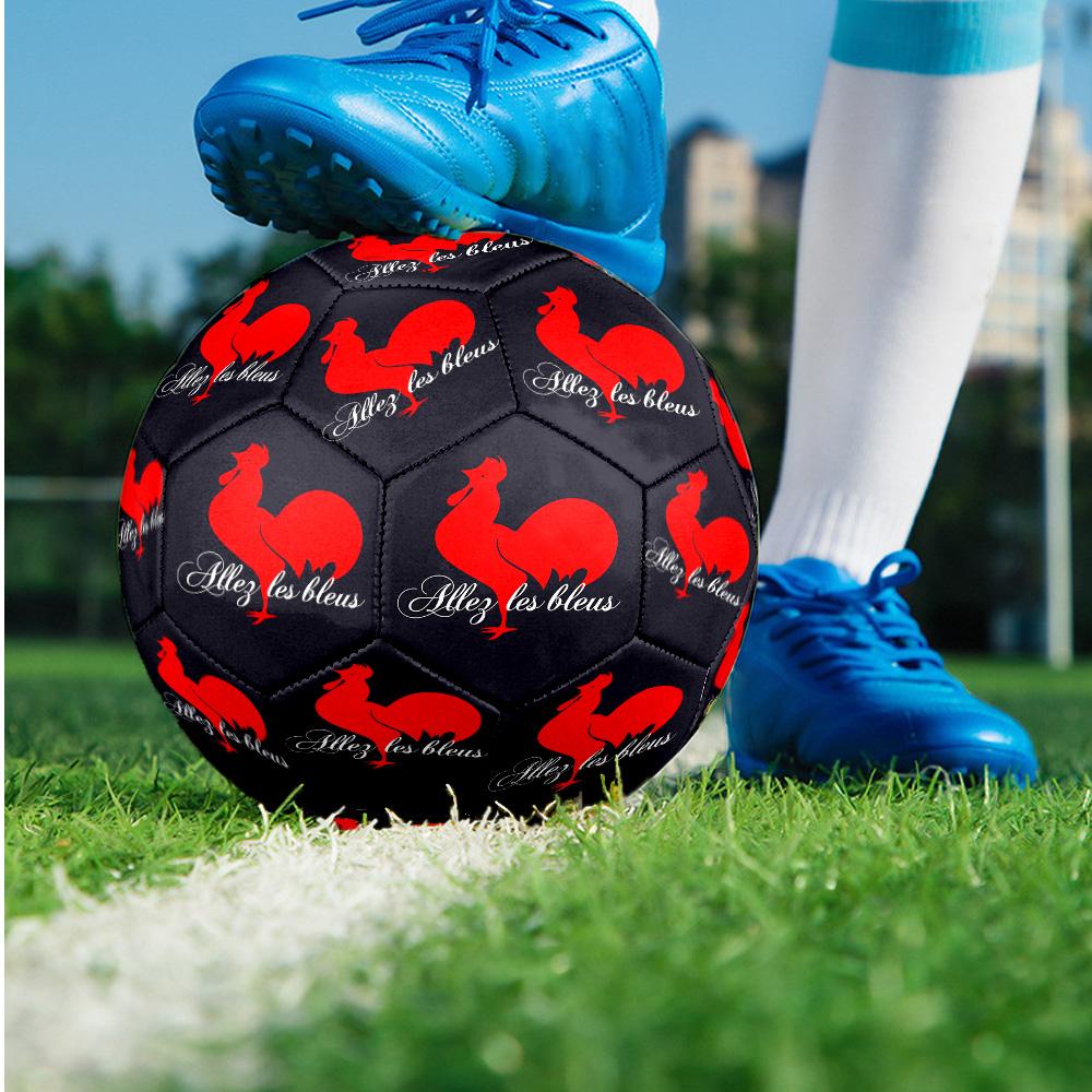 France national football team Theme soccer ball Size 5 Soccer Ball Soft Touch Professional Training Football for Outdoor Sports