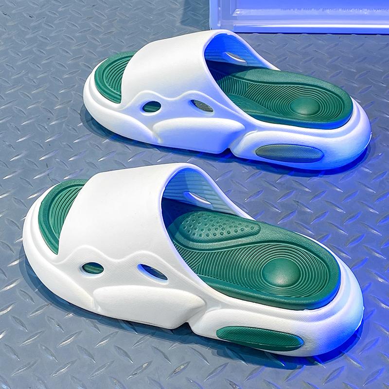 Fashion New Men Slippers Comfortable Slides Indoor Outdoor Sandals Beach Casual Shoes Men's Couple Home Bathroom Slippers 36-45