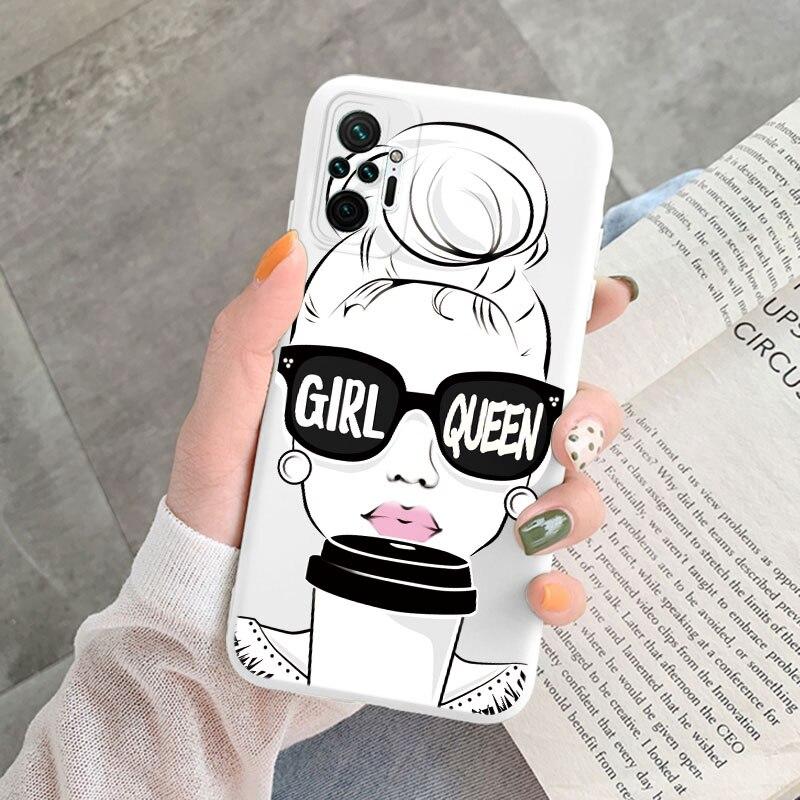 Чехол для Xiaomi Redmi Note 10 Pro, милое сердце, цветок, красивая планета, королева, король, силиконовая мягкая задняя крышка для Redmi Note10 10S 10Pro, чехлы 4G 5G