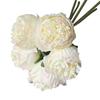1 Bouquet 5 Heads Peony Artificial Faux Silk Fake Flowers for Home Wedding Decor