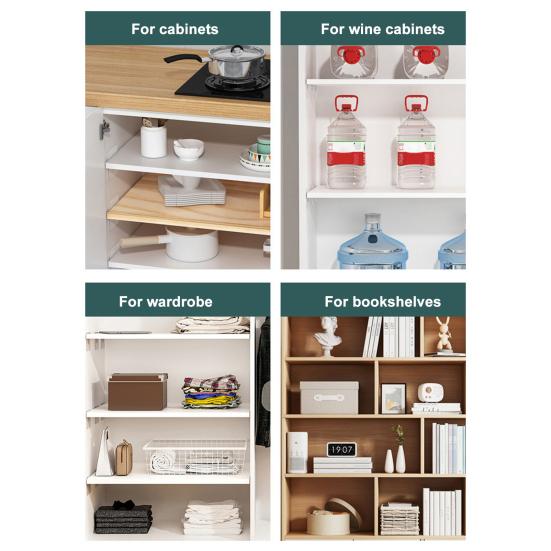 4Pcs Self Adhesive Shelf Support Punch Free Shelf Pegs Strong Load-bearing Easy Installation Cabinet Bookshelf Shelf Support