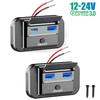 12v QC3.0 Car Charger Socket Quick Charge Dual USB with ON/OFF Outlet Panel Adapter