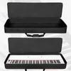 Чехол для клавиатуры AKOZLIN 88 клавиш, сумка для клавиатуры, чехол для электронного пианино с регулируемым ремнем и карманом, противоударная многофункциональная сумка из ткани Оксфорд 600D