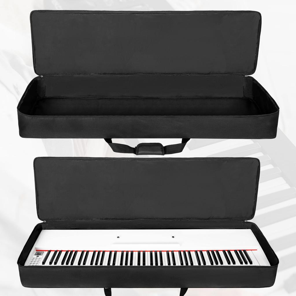 Чехол для клавиатуры AKOZLIN 88 клавиш, сумка для клавиатуры, чехол для электронного пианино с регулируемым ремнем и карманом, противоударная многофункциональная сумка из ткани Оксфорд 600D