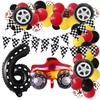 Набор воздушных шаров для вечеринки в гоночной тематике для украшения детского дня рождения