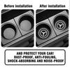 Car Sticker 2pcs Silicone Car Coaster Water Cup Bottle Non Slip Pad Anti-Slip Mats For Mercedes Benz AMG C200 C260 C300 W108 W12