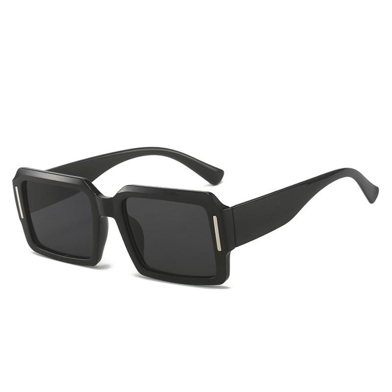 SO&EI Ins Popular Fashion Square Punk Men Gradient Sunglasses Shades UV400