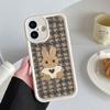 Очаровательный чехол-кролик с защитой от падения для iPhone 17, 16 Pro, 15 Pro Max, 14 и 13 Pro.