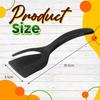 2 In 1  Silicone Steel Frying Spatula Clip Pancake Frying Fish Spatula Pizza Steak Spatula Household Kitchen Utensils Frying Steak Spatula Steak Clip